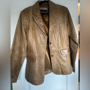 Vintage Leather Blazer